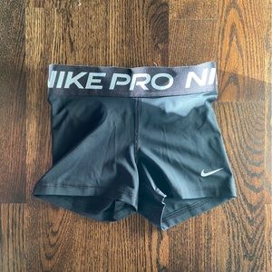 Nike pro shorts. Black. Xs
